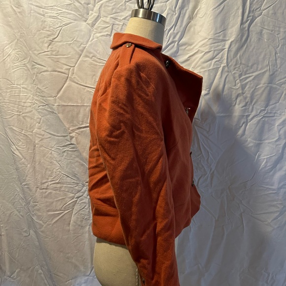NWT Brooks Brothers sz8 wool DB short jacket orange - Picture 5 of 5